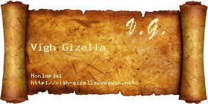 Vigh Gizella névjegykártya